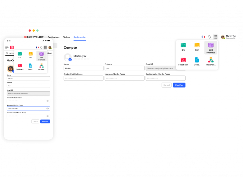 responsive application softyflow